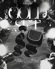 Gold Set – 2 Bundles + Closure